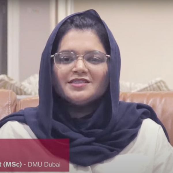 Khadija shares her experience studying the Master of Marketing Management programme at DMU